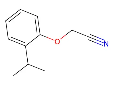 [2-(1-Methylethyl)phenoxy]acetonitrile structure