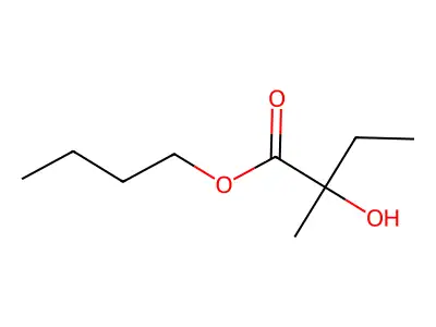 Butyl 2-hydroxy-2-methylbutyrate structure