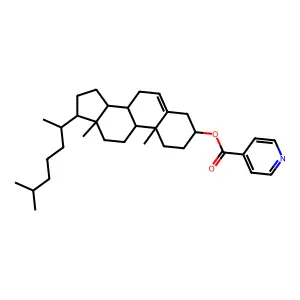 cholest-5-en-3-yl 4-isonicotinate structure