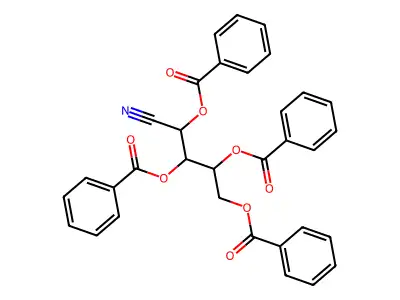 Tetra-O-benzoyl-D-xylononitrile structure
