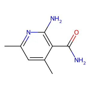 2-Amino-4,6-dimethylpyridine-3-carboxamide structure