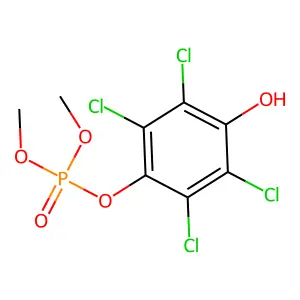 Dimethyl 2,3,5,6-tetrachloro-4-hydroxyphenyl phosphate structure