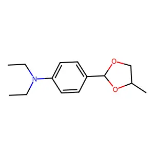 n,n-Diethyl-4-(4-methyl-1,3-dioxolan-2-yl)aniline structure