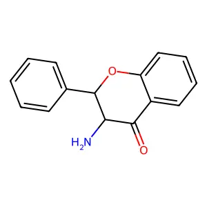3-Amino-2-phenylchroman-4-one structure