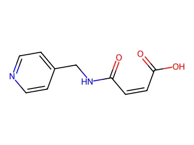 (Z)-4-oxo-4-(pyridin-4-ylmethylamino)but-2-enoic acid structure
