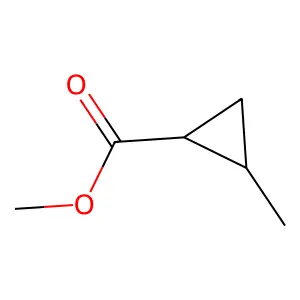 Methyl 2-methylcyclopropane-1-carboxylate structure