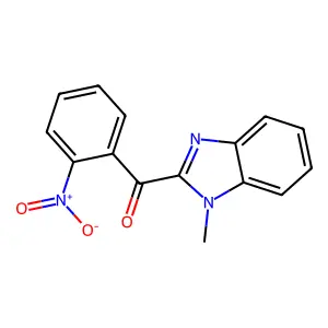 (1-methyl-1H-benzimidazol-2-yl)(2-nitrophenyl)methanone structure