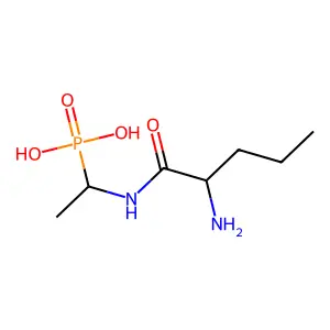Phosphonic acid, (1-((2-amino-1-oxopentyl)amino)ethyl)-, (R-(R*,S*))- structure