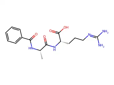 Benzoylalanylarginine structure