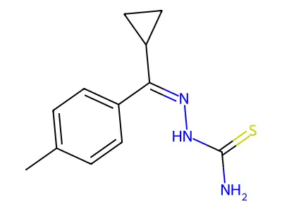 [(Z)-[cyclopropyl-(4-methylphenyl)methylidene]amino]thiourea structure