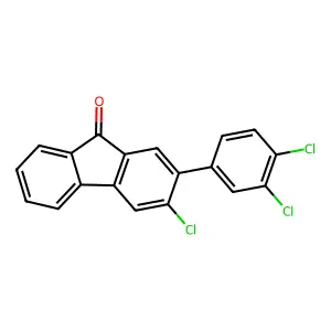 3-Chloro-2-(3,4-dichlorophenyl)-9h-fluoren-9-one structure