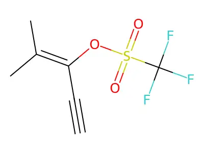 4-Methylpent-3-en-1-yn-3-yl trifluoromethanesulfonate structure