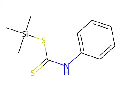 Carbanilic acid, dithio-, trimethylsilyl ester structure