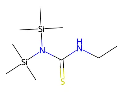 Urea, 1,1-bis(trimethylsilyl)-3-ethyl-2-thio- structure