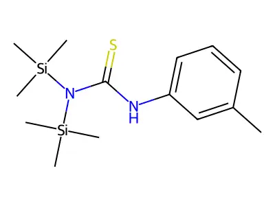 Urea, 1,1-bis(trimethylsilyl)-3-(m-tolyl)-2-thio- structure