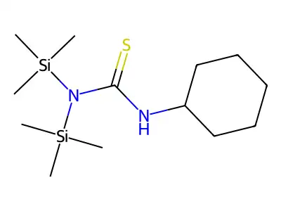 Urea, 1,1-bis(trimethylsilyl)-3-cyclohexyl-2-thio- structure