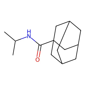 N-propan-2-yladamantane-1-carboxamide structure