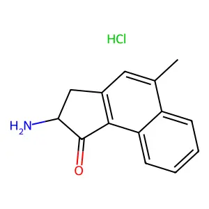 1H-Benz(e)inden-1-one, 2-amino-2,3-dihydro-5-methyl-, hydrochloride structure