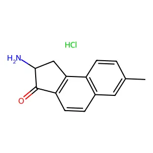3H-Benz(e)inden-3-one, 2-amino-1,2-dihydro-7-methyl-, hydrochloride structure