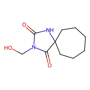 1,3-Diazaspiro(4.6)undecane-2,4-dione, 3-(hydroxymethyl)- structure