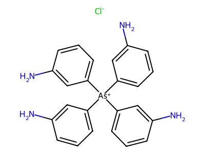 tetrakis(3-aminophenyl)arsenic structure