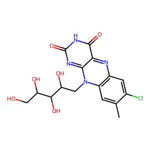7-Chloro-7-demethylriboflavin structure