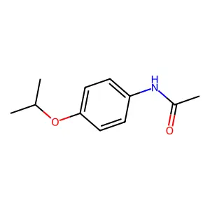 4'-Isopropoxyacetanilide structure