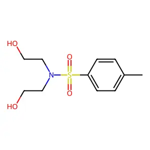 N,N-双(2-羟乙基)-4-甲基苯磺酰胺 structure