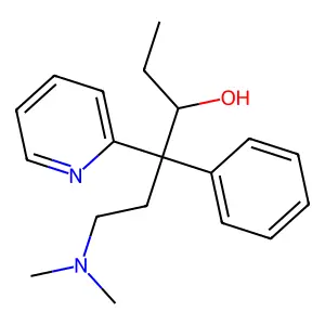 6-(Dimethylamino)-4-phenyl-4-(pyridin-2-yl)hexan-3-ol structure