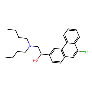 1-(9-Chlorophenanthren-3-yl)-2-(dibutylamino)ethanol structure