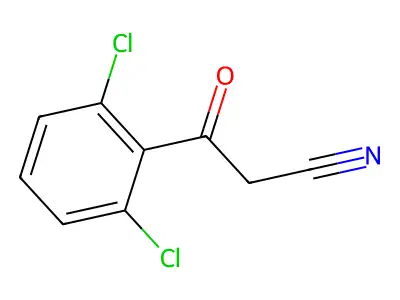 3-(2,6-Dichlorophenyl)-3-oxopropiononitrile structure