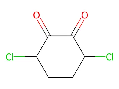 3,6-Dichlorocyclohexane-1,2-dione structure