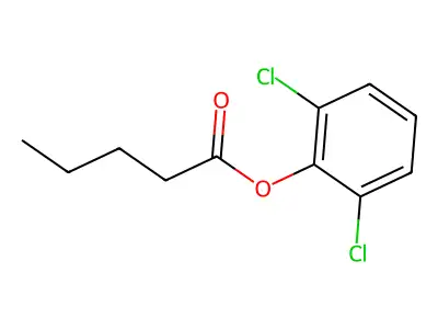 2,6-Dichlorophenyl valerate structure