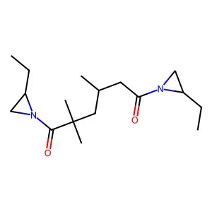 Aziridine, 1,1'-(2,2,4(or 2,4,4)-trimethyl-1,6-dioxo-1,6-hexanediyl)bis(2-ethyl- structure