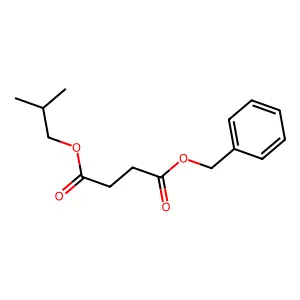 Butanedioic acid, 1-(2-methylpropyl) 4-(phenylmethyl) ester structure