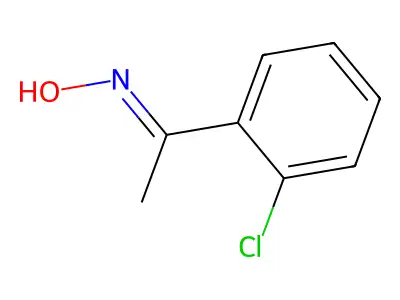 1-(2-Chlorophenyl)ethanone oxime structure