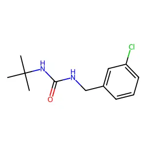1-Tert-butyl-3-[(3-chlorophenyl)methyl]urea structure