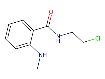 N-(2-chloroethyl)-2-(methylamino)benzamide structure