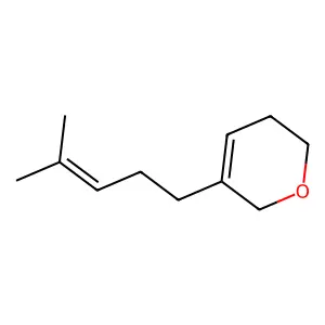2H-Pyran, 3,6-dihydro-5-(4-methyl-3-pentenyl)- structure
