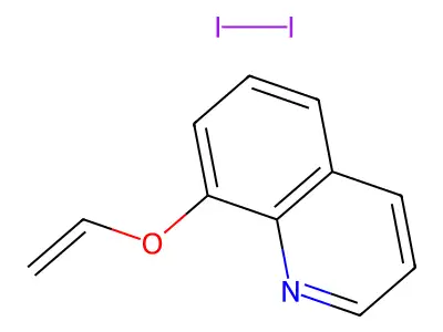 Quinoline, 8-(vinyloxy)-, diiodide structure
