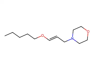 4-[3-(Pentyloxy)-2-propen-1-yl]morpholine structure