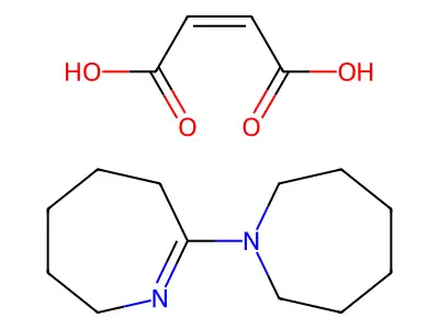7-(azepan-1-yl)-3,4,5,6-tetrahydro-2H-azepine;(Z)-but-2-enedioic acid structure