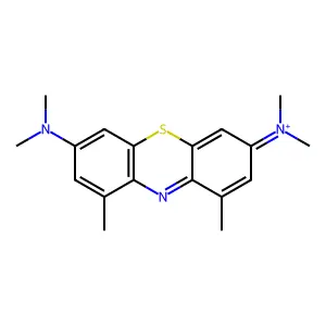 Phenothiazin-5-ium, 3,7-bis(dimethylamino)-1,9-dimethyl- structure