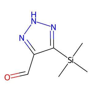 4-(Trimethylsilyl)-1H-1,2,3-triazole-5-carbaldehyde structure