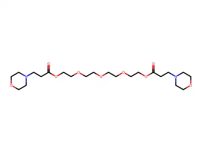 4-Morpholinepropanoic acid, oxybis(2,1-ethanediyloxy-2,1-ethanediyl) ester structure