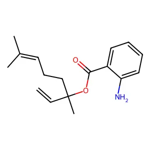 Linalyl anthranilate structure