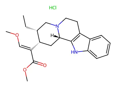 Corynantheidine hydrochloride structure