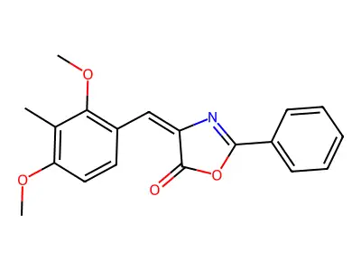 4-[(2,4-Dimethoxy-3-methylphenyl)methylidene]-2-phenyl-1,3-oxazol-5-one structure