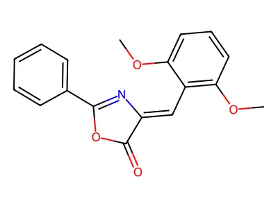 4-[(2,6-Dimethoxyphenyl)methylidene]-2-phenyl-1,3-oxazol-5-one structure