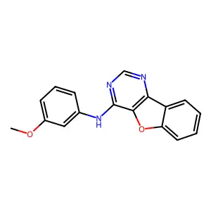 N-(3-methoxyphenyl)-[1]benzofuro[3,2-d]pyrimidin-4-amine structure